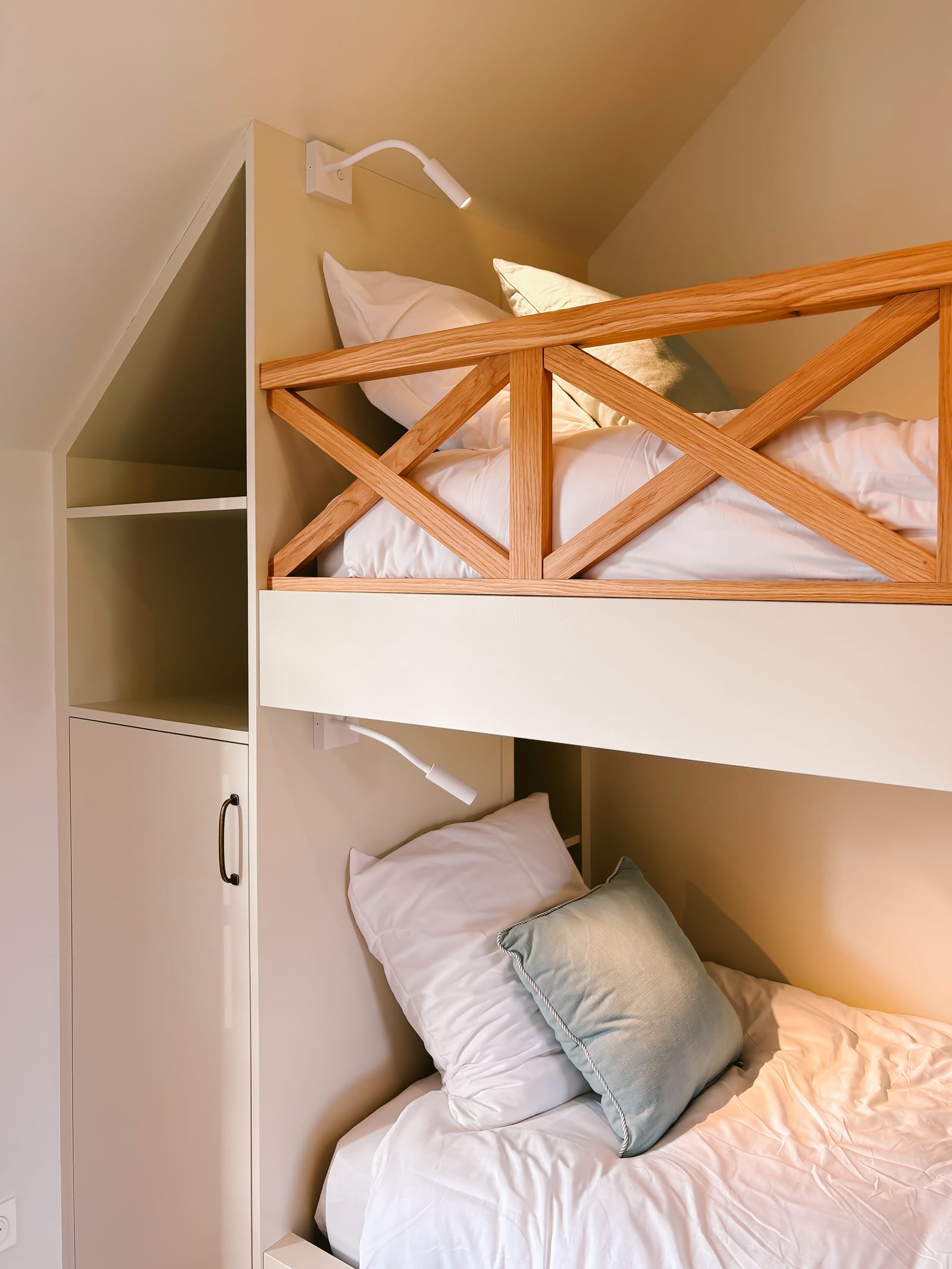 Chambre Grand Large — détail des lits superposés.